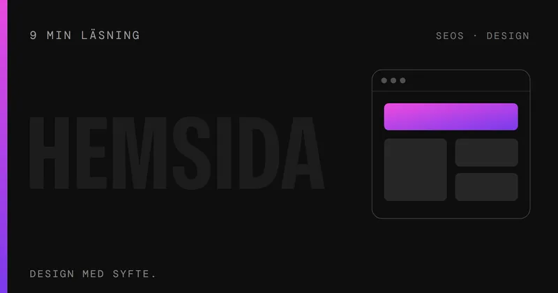 Hemsida – SEOS Design