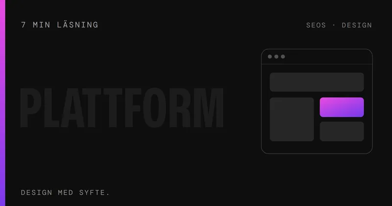 Plattform – SEOS Design