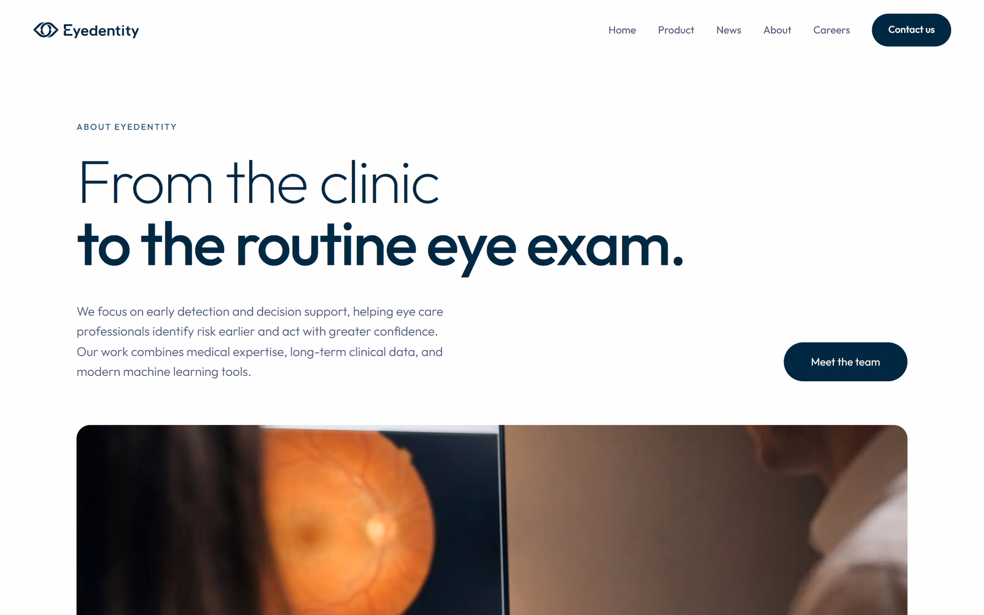 Om-sidan på eyedentitymedical.com