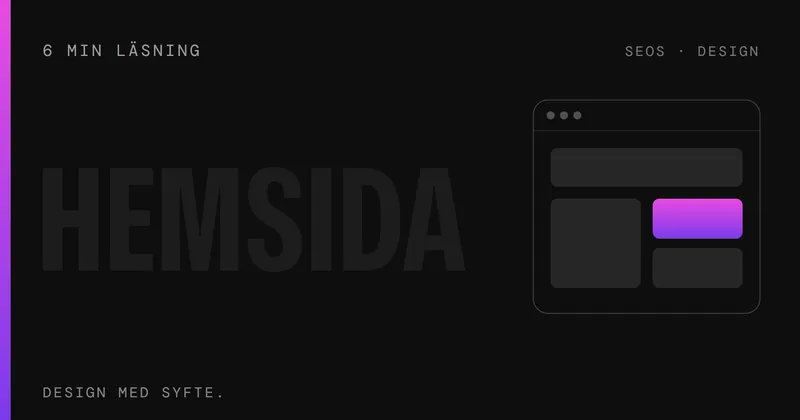 Hemsida – SEOS Design