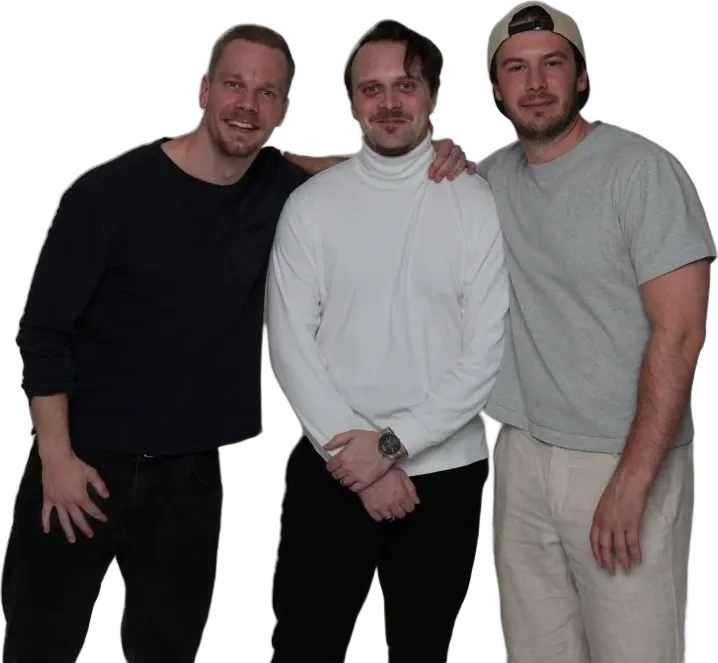 Douglas Ekman, Elliot Eslander og Anton Sahibzada – grunnleggerne av SEOS Design