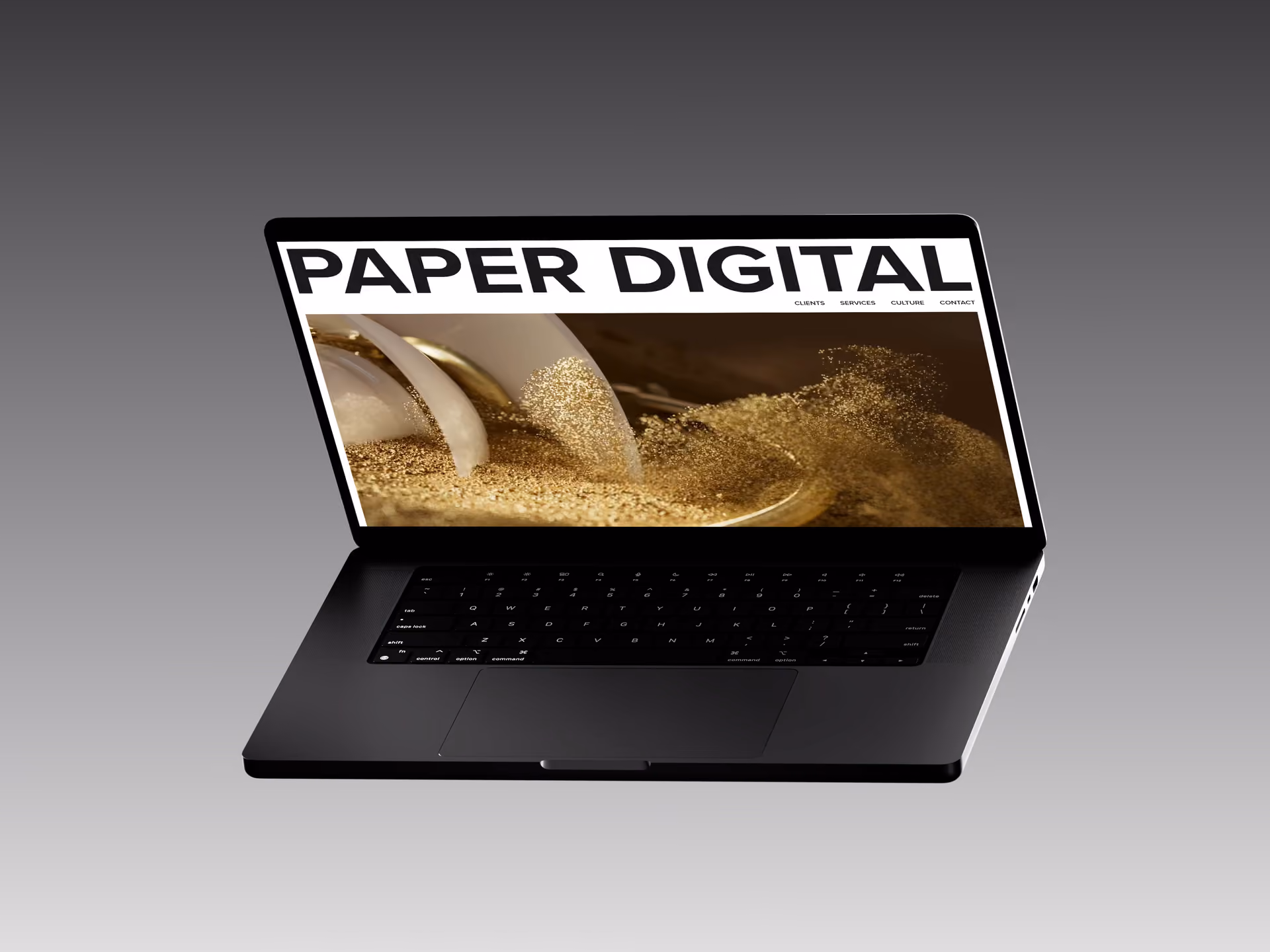Forsiden til Paper Digital på desktop