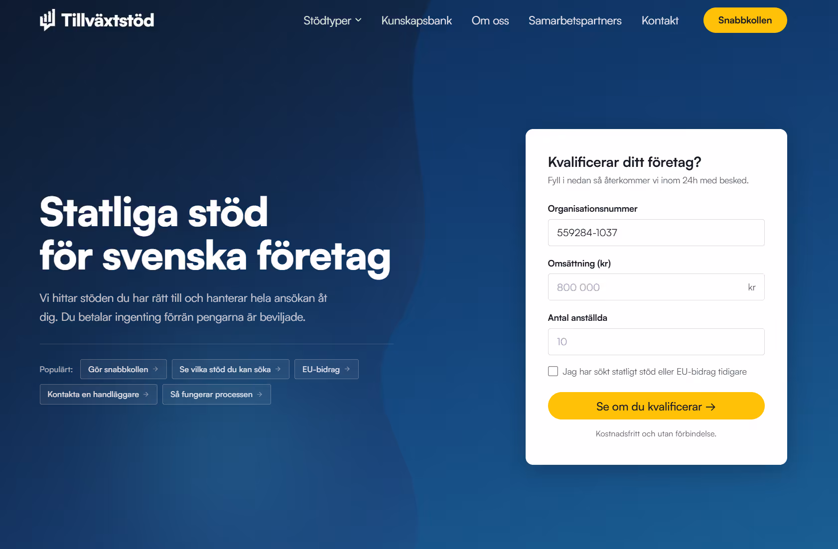 Tillväxtstöd