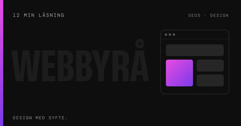 Webbyrå – SEOS Design